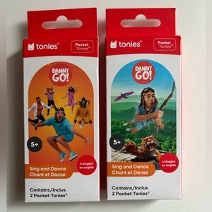 Danny Go Tonies Dance Party and Adventure Beats 2 Pack Toniebox BRAND NEW